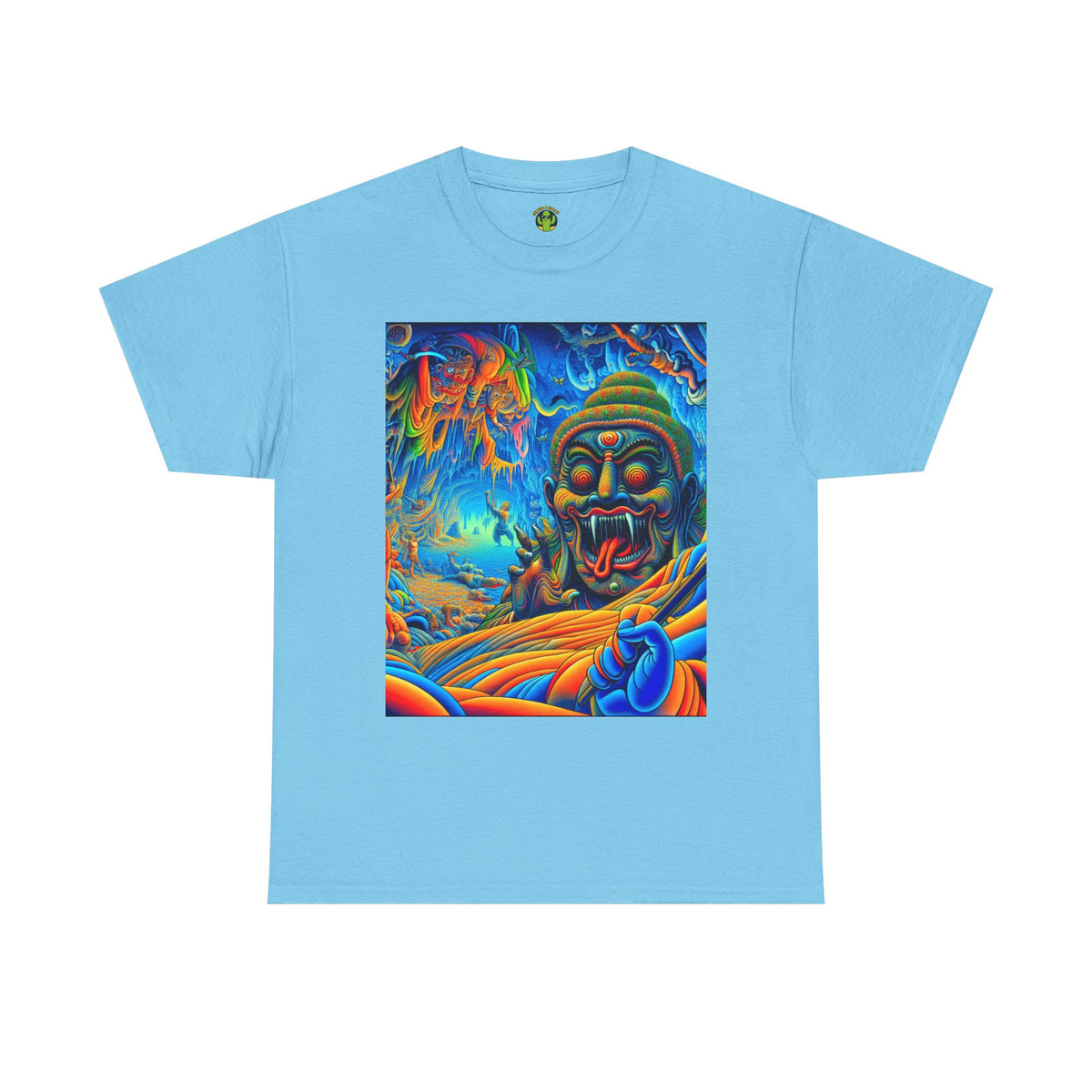 Vibrant Graphic Tee with Unique Art, Casual Wear, Gift for Art Lovers