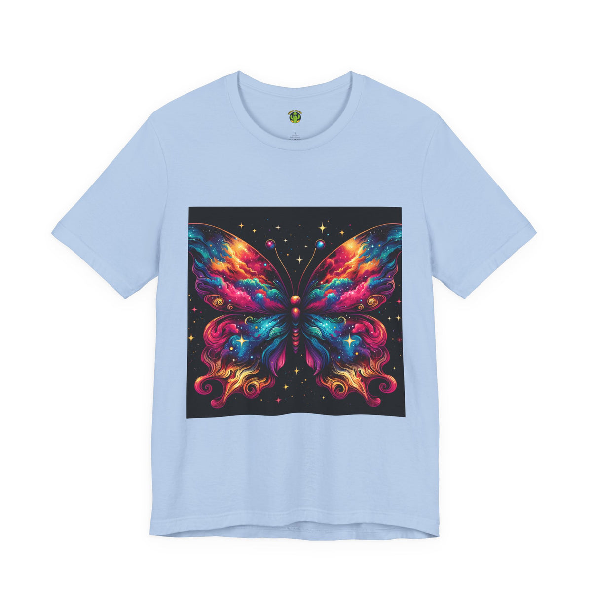Vibrant Butterfly Art Tee | Colorful Graphic Top, Butterfly Lover