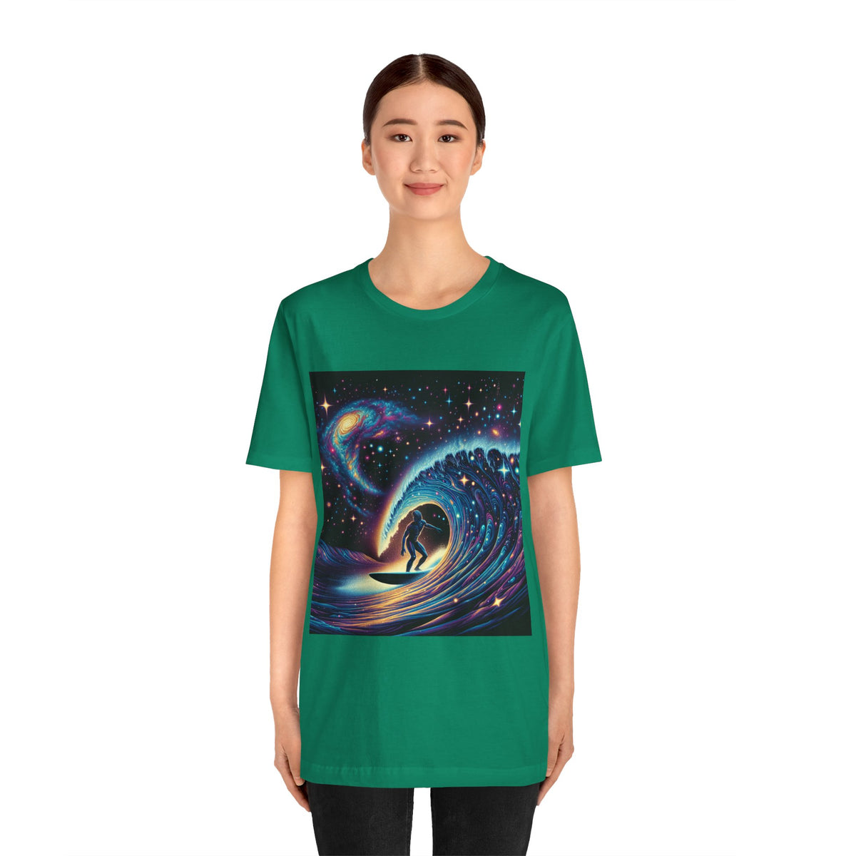 Cosmic Wave Tee Graphic Tee, Galaxy Art T-Shirt