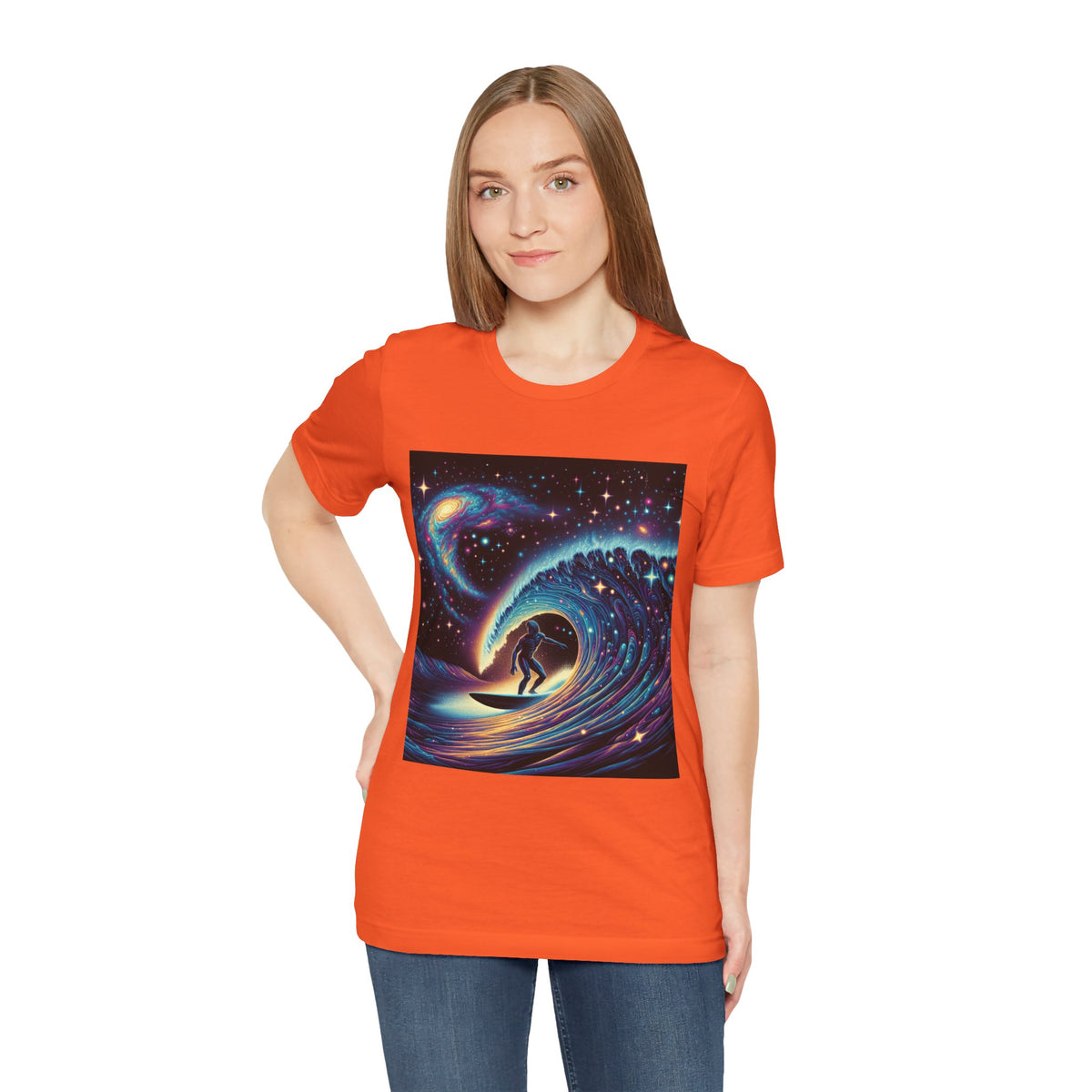 Cosmic Wave Tee Graphic Tee, Galaxy Art T-Shirt