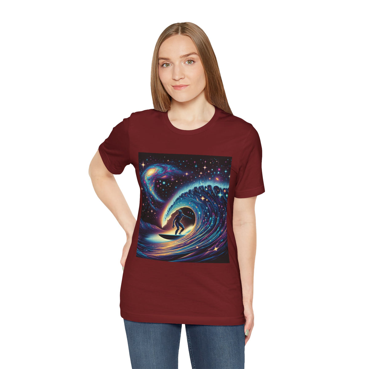 Cosmic Wave Tee Graphic Tee, Galaxy Art T-Shirt