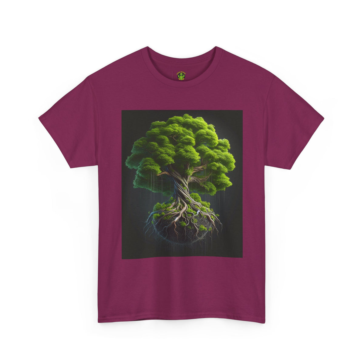 Eco-Friendly Unisex Heavy Cotton Tee - Tree of Life Design