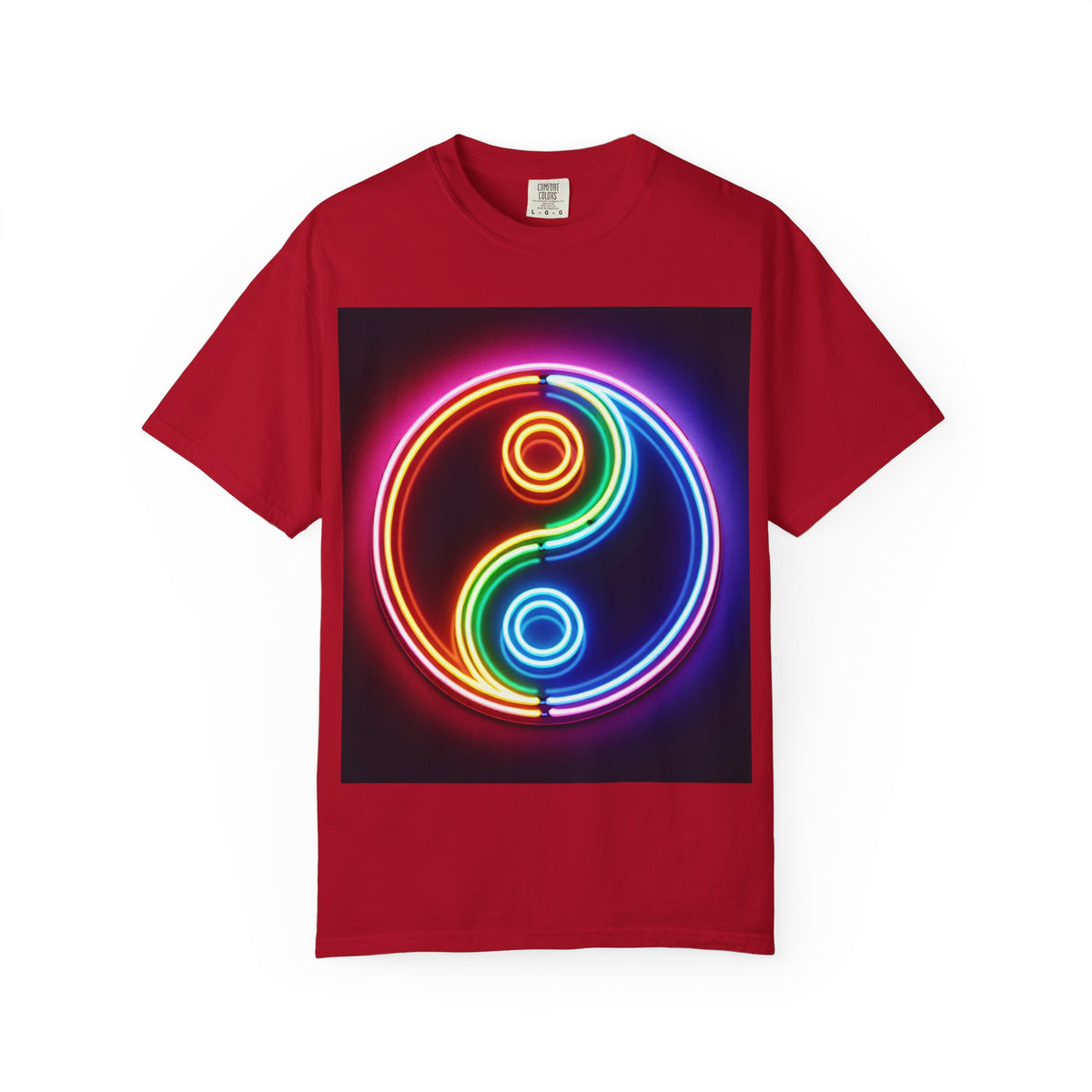 Yin Yang Neon T-Shirt - Colorful Garment-Dyed Tee