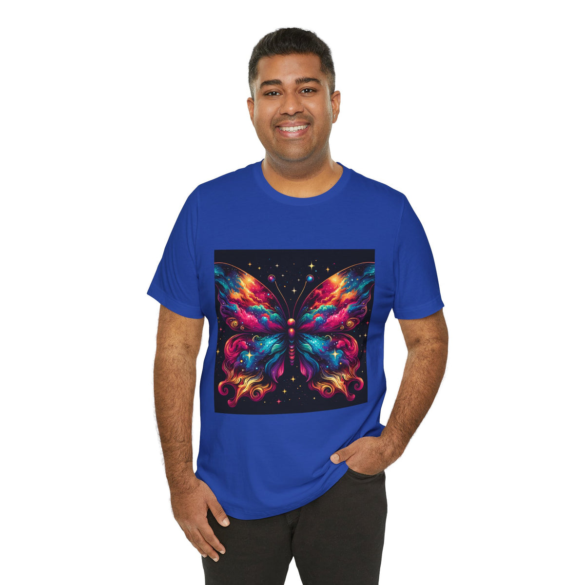 Vibrant Butterfly Art Tee | Colorful Graphic Top, Butterfly Lover