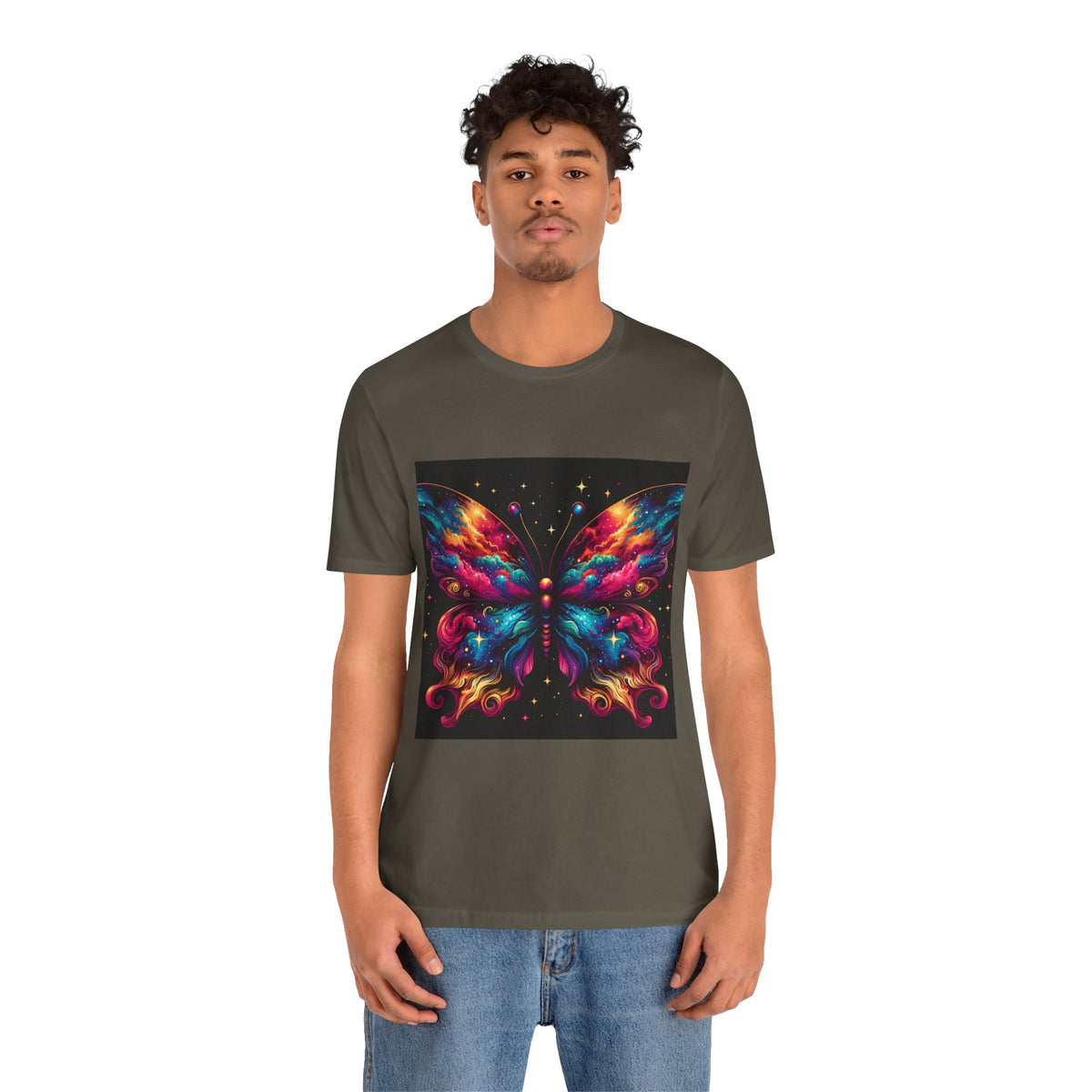 Vibrant Butterfly Art Tee | Colorful Graphic Top, Butterfly Lover