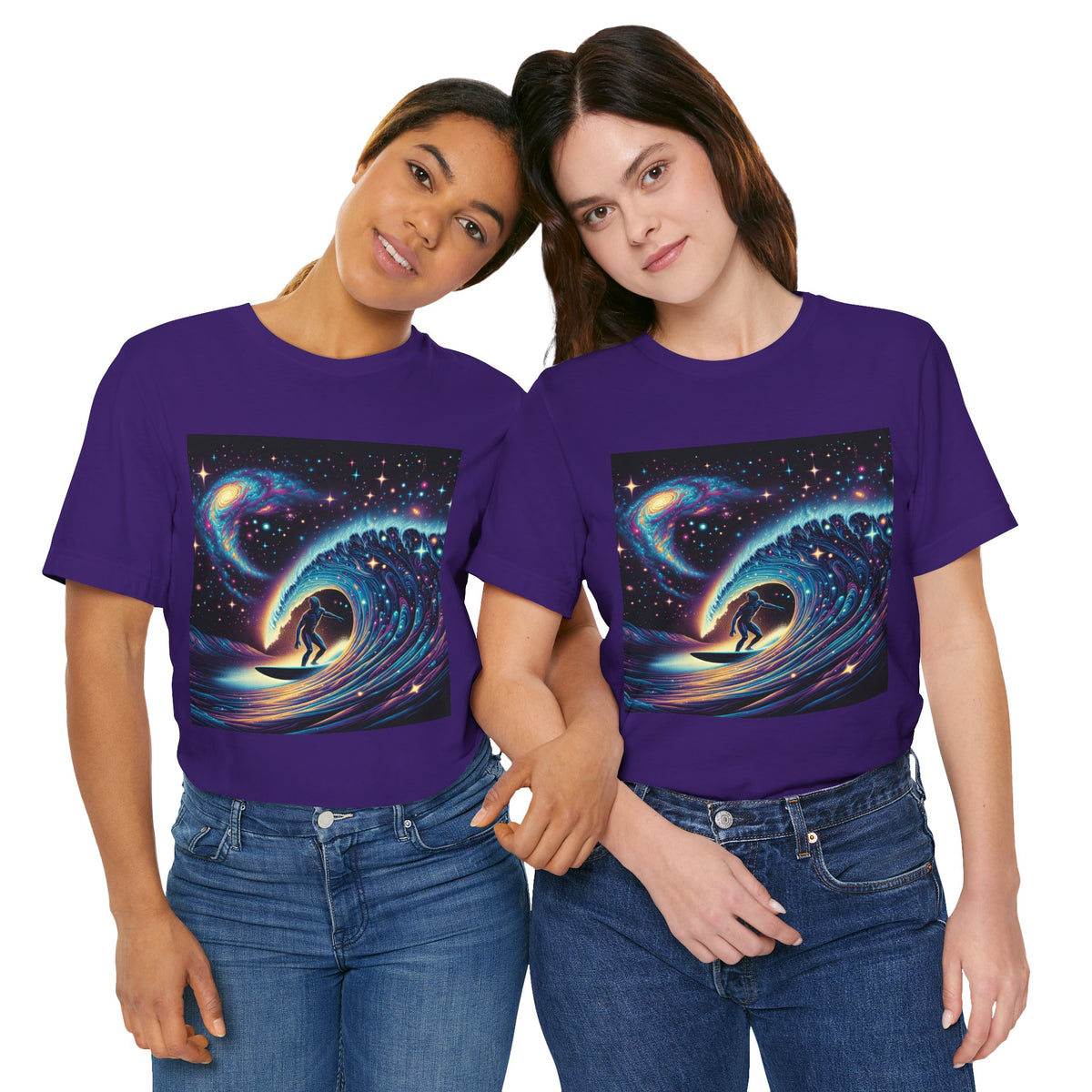 Cosmic Wave Tee Graphic Tee, Galaxy Art T-Shirt