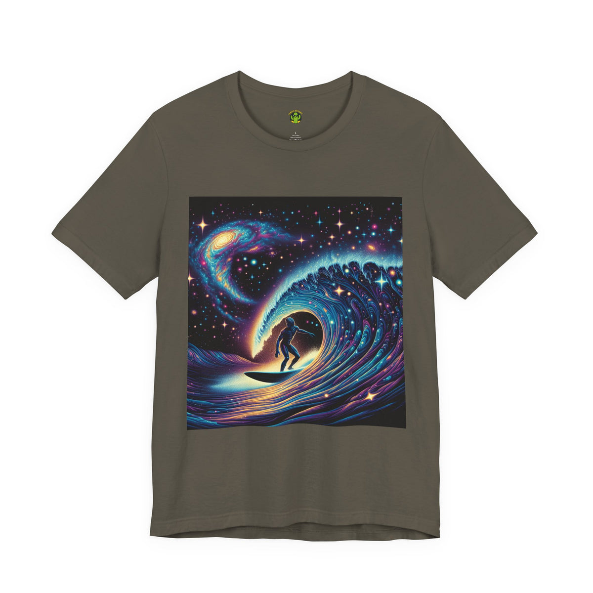 Cosmic Wave Tee Graphic Tee, Galaxy Art T-Shirt
