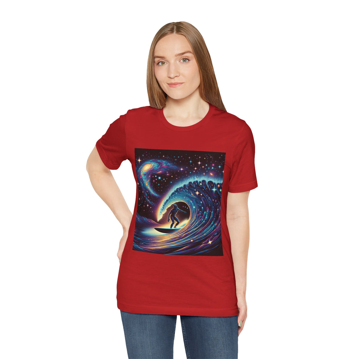Cosmic Wave Tee Graphic Tee, Galaxy Art T-Shirt