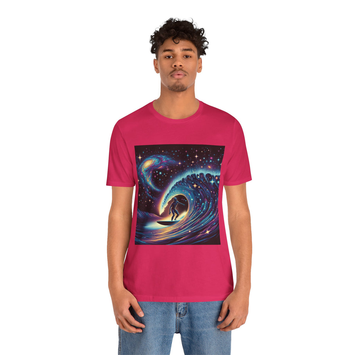 Cosmic Wave Tee Graphic Tee, Galaxy Art T-Shirt