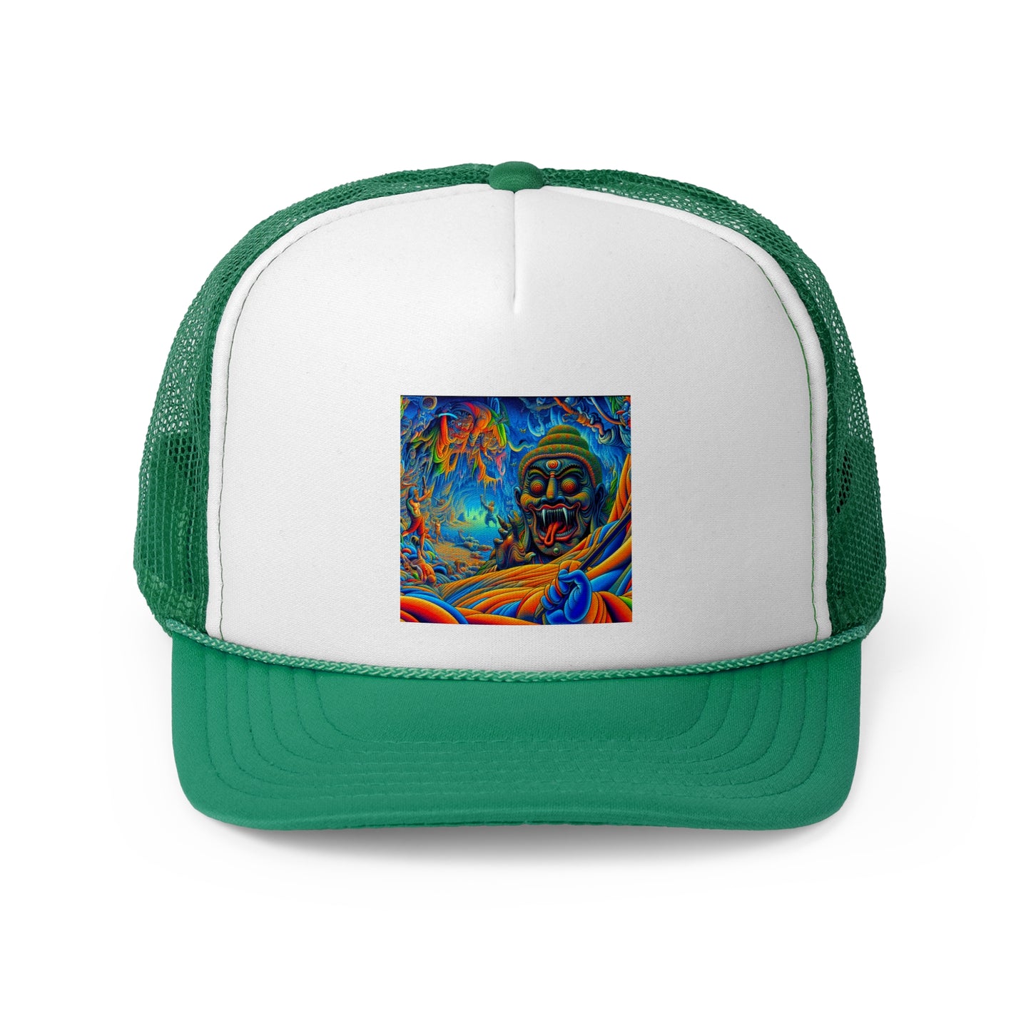 Vibrant Art Trucker Cap, Adjustable Snapback Hat, Fun Outdoor Accessory, Unique Gift for Art Lovers, Festival Headwear, Cool Casual Style