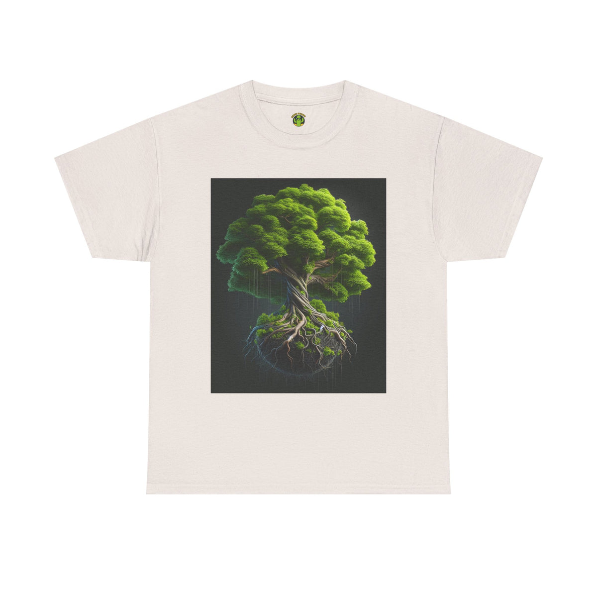 Eco-Friendly Unisex Heavy Cotton Tee - Tree of Life Design