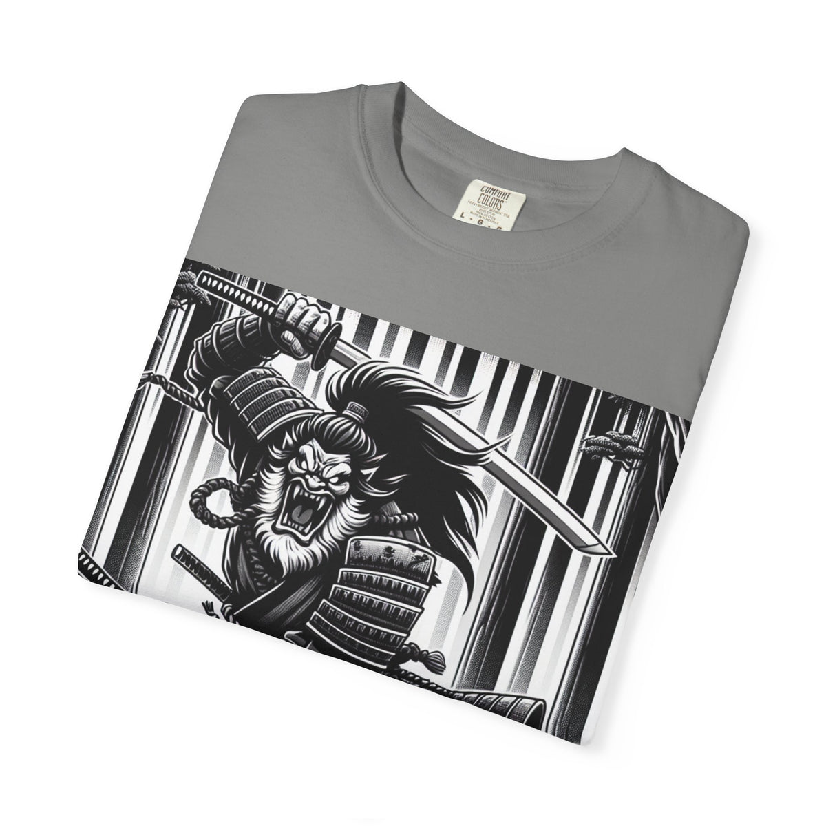 Samurai Graphic T-Shirt - Cotton Tee for Anime Lovers