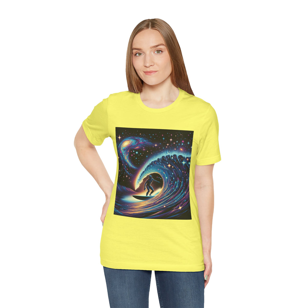 Cosmic Wave Tee Graphic Tee, Galaxy Art T-Shirt