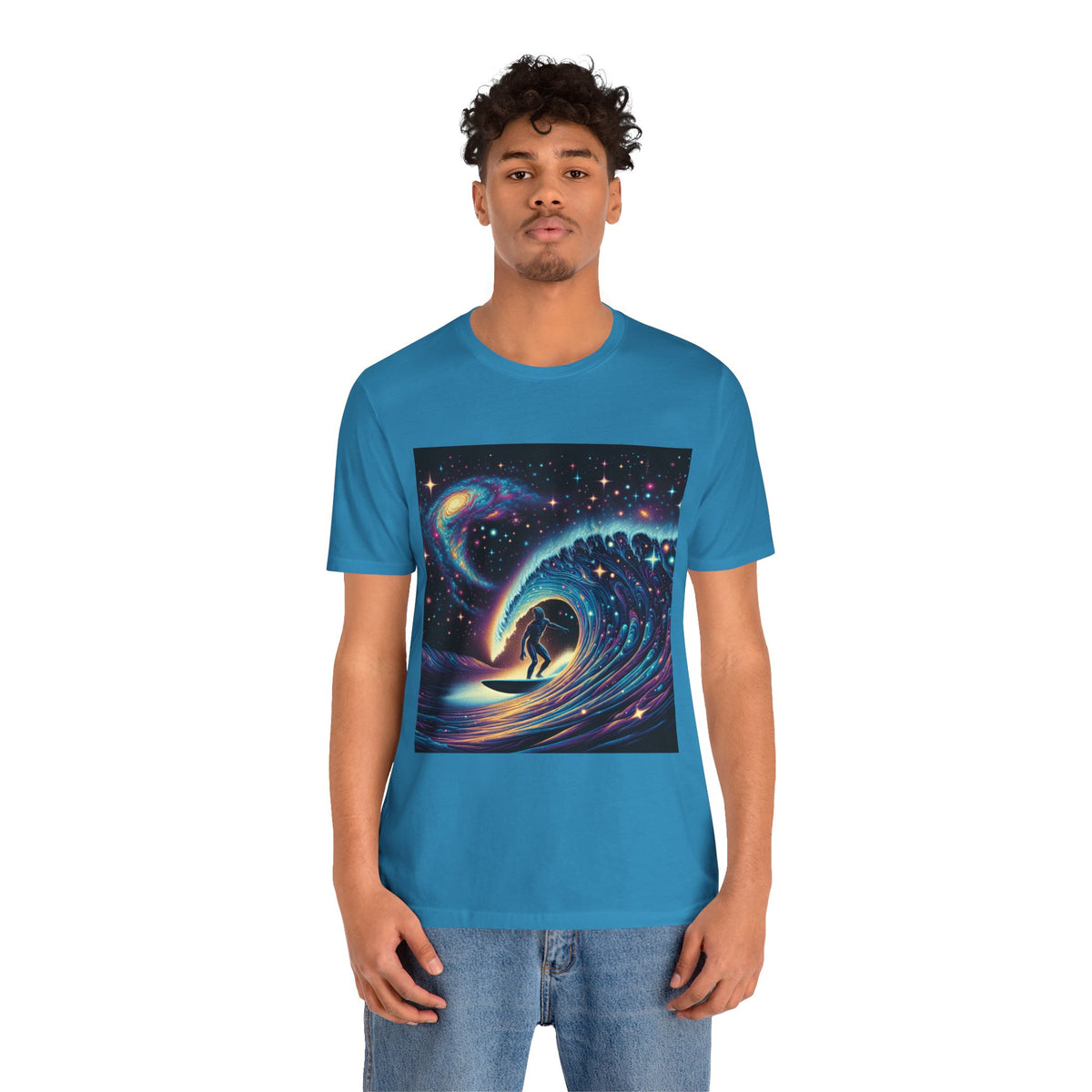 Cosmic Wave Tee Graphic Tee, Galaxy Art T-Shirt