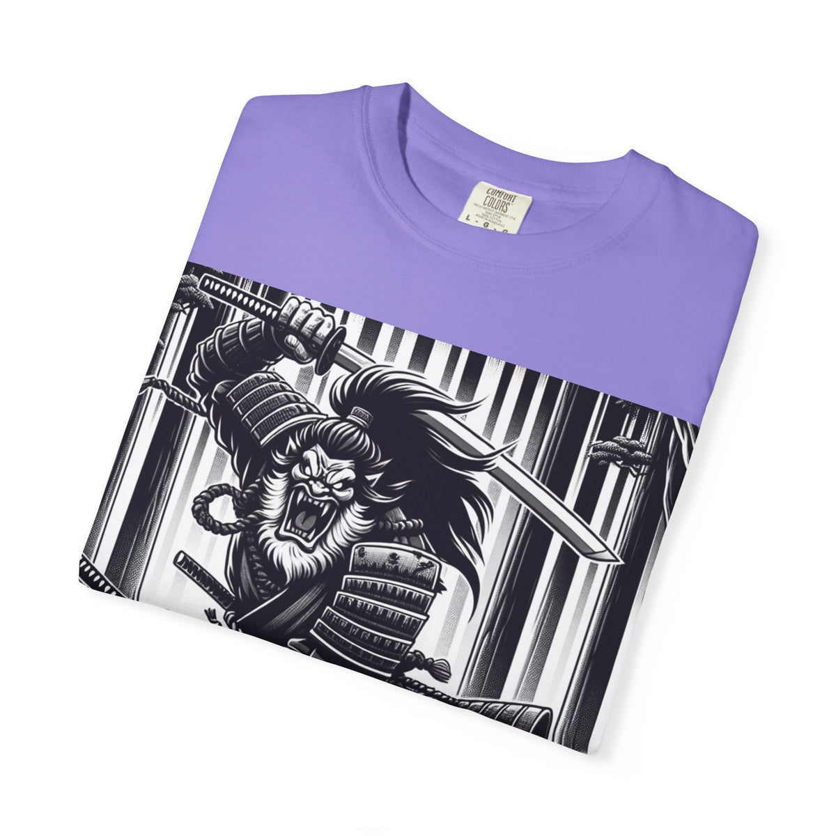 Samurai Graphic T-Shirt - Cotton Tee for Anime Lovers