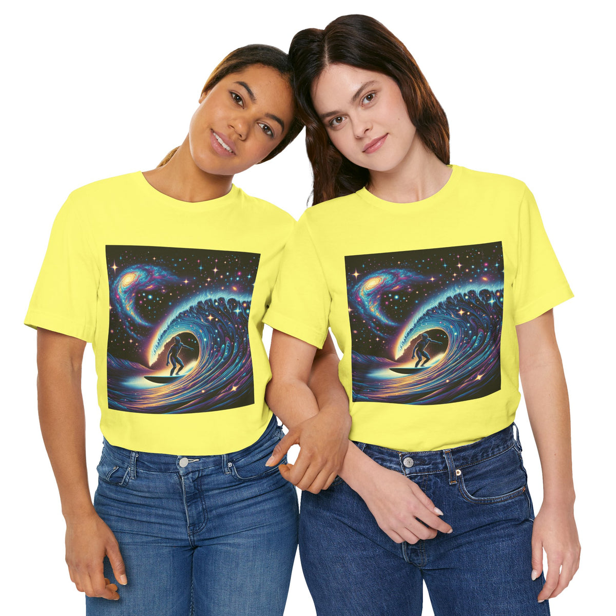 Cosmic Wave Tee Graphic Tee, Galaxy Art T-Shirt
