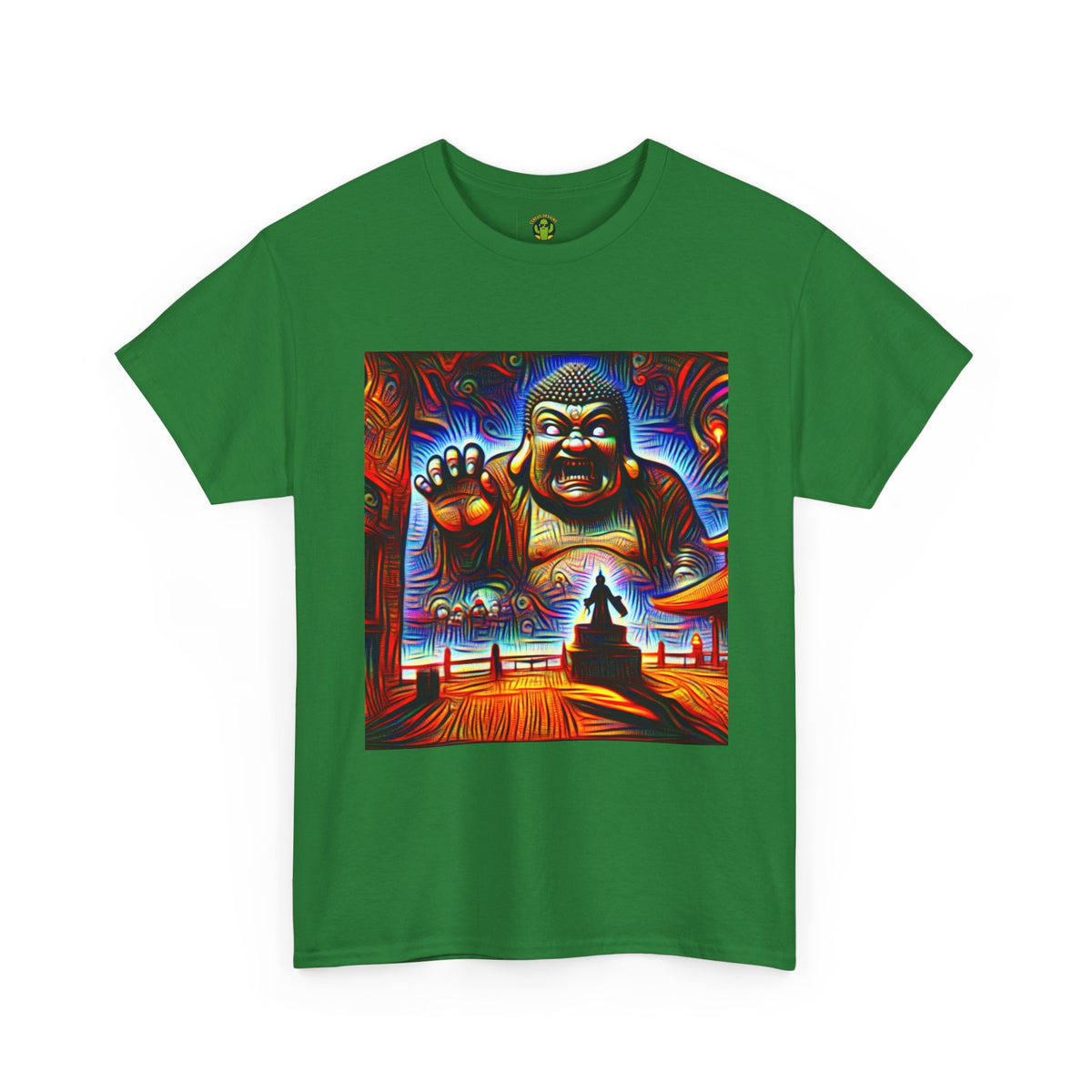 Colorful Buddha Tee, Spiritual T-Shirt, Mindfulness, Graphic Cotton