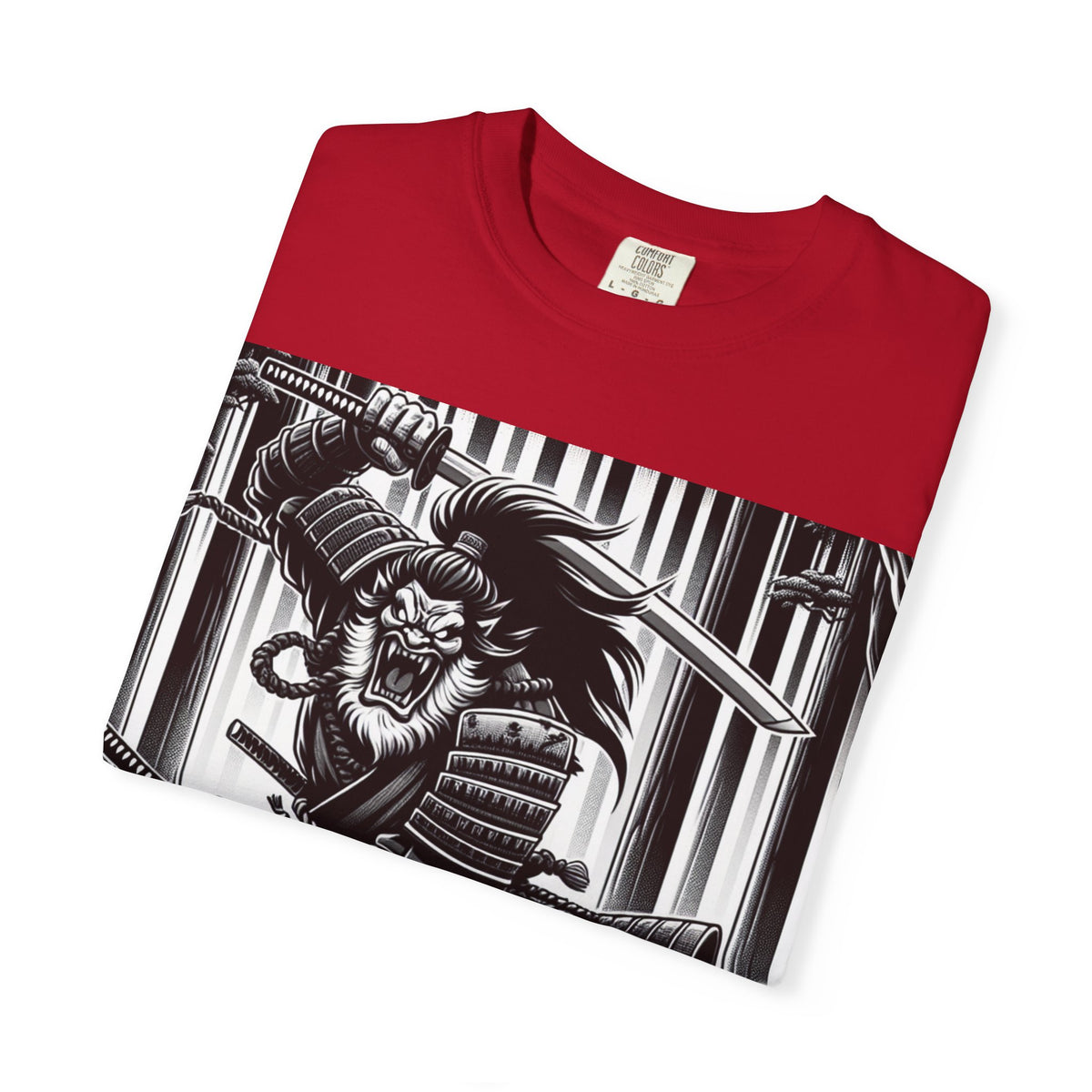 Samurai Graphic T-Shirt - Cotton Tee for Anime Lovers