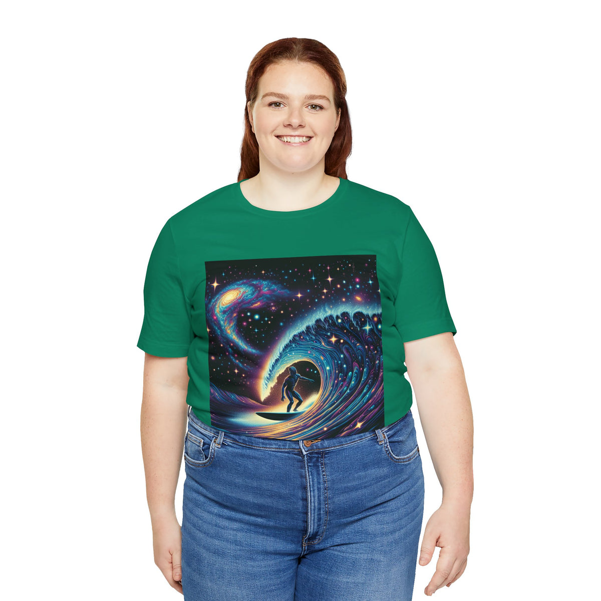 Cosmic Wave Tee Graphic Tee, Galaxy Art T-Shirt
