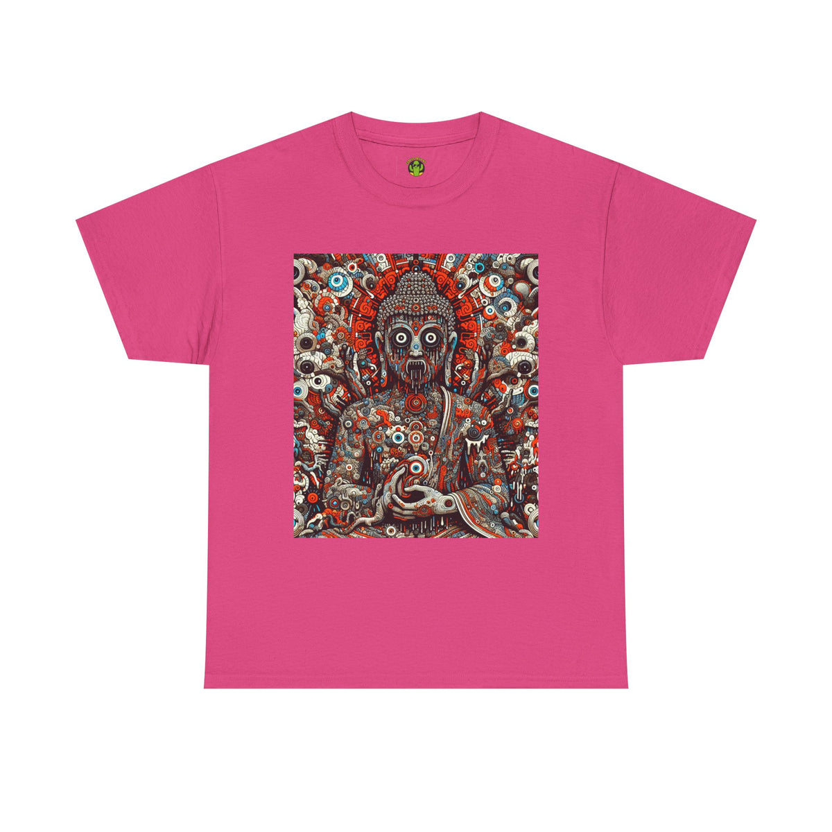 Buddha Art Heavy Cotton Tee - Spiritual, Meditation Shirt, Mindfulness Apparel