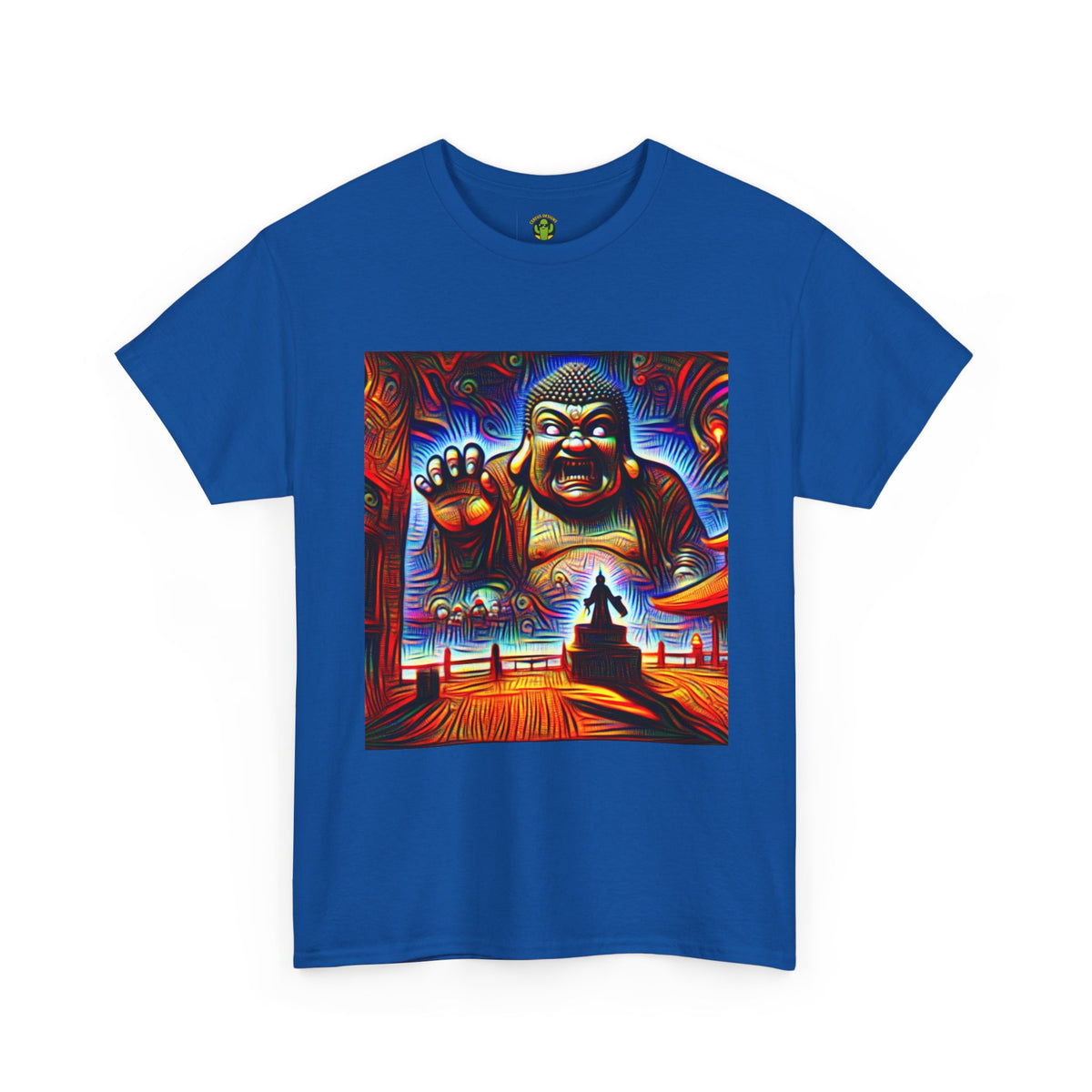 Colorful Buddha Tee, Spiritual T-Shirt, Mindfulness, Graphic Cotton