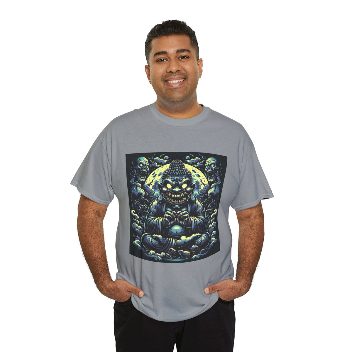 Mystical Buddha Tee, Spiritual Shirt, Meditation Apparel, Graphic T-Shirt, Unique Gift Idea