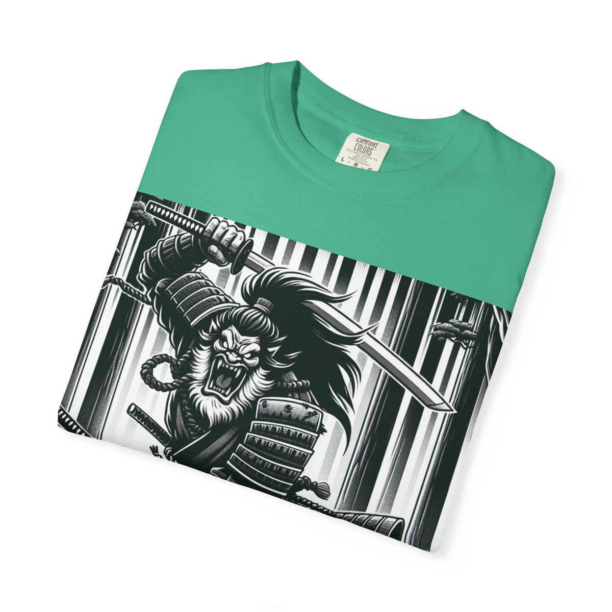 Samurai Graphic T-Shirt - Cotton Tee for Anime Lovers