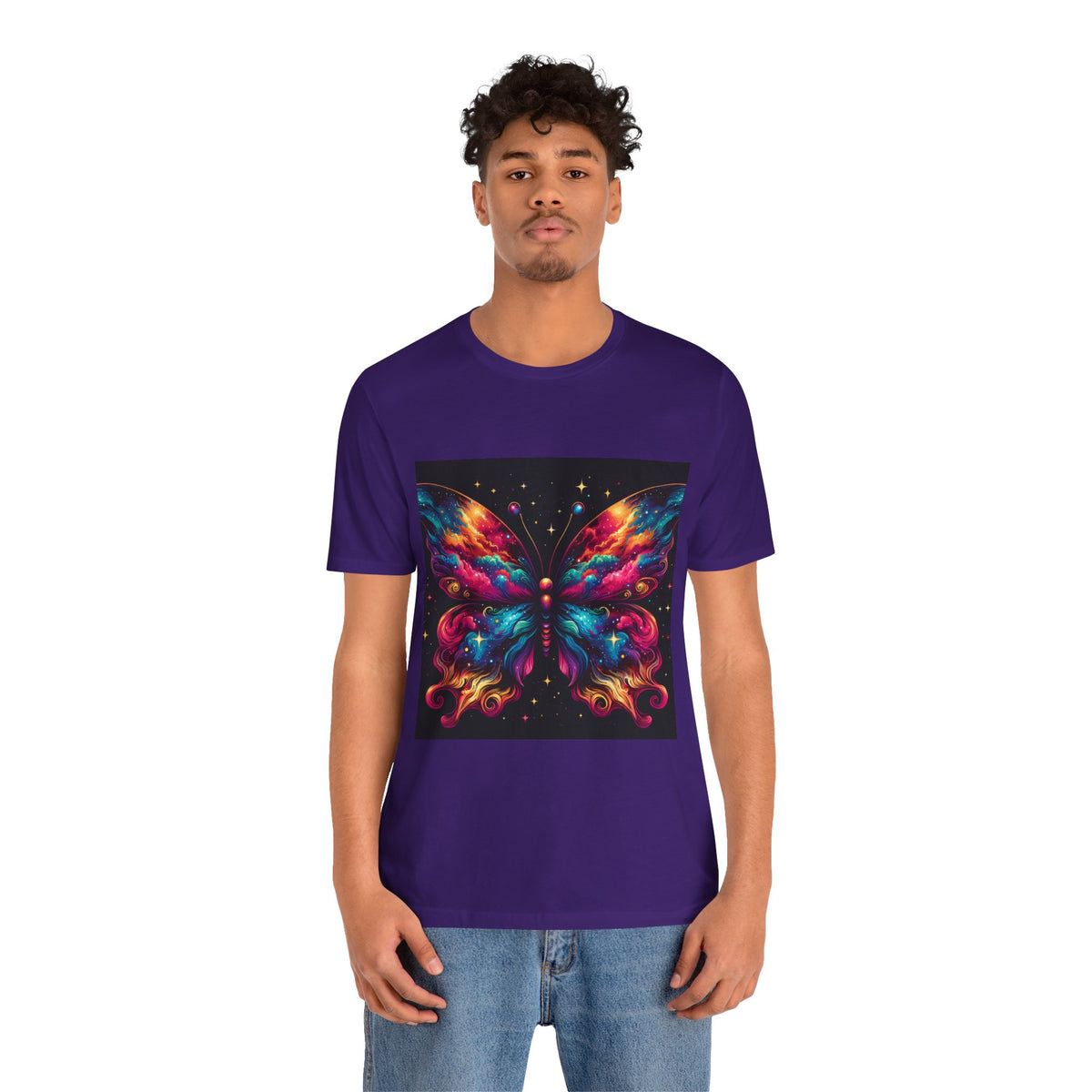 Vibrant Butterfly Art Tee | Colorful Graphic Top, Butterfly Lover