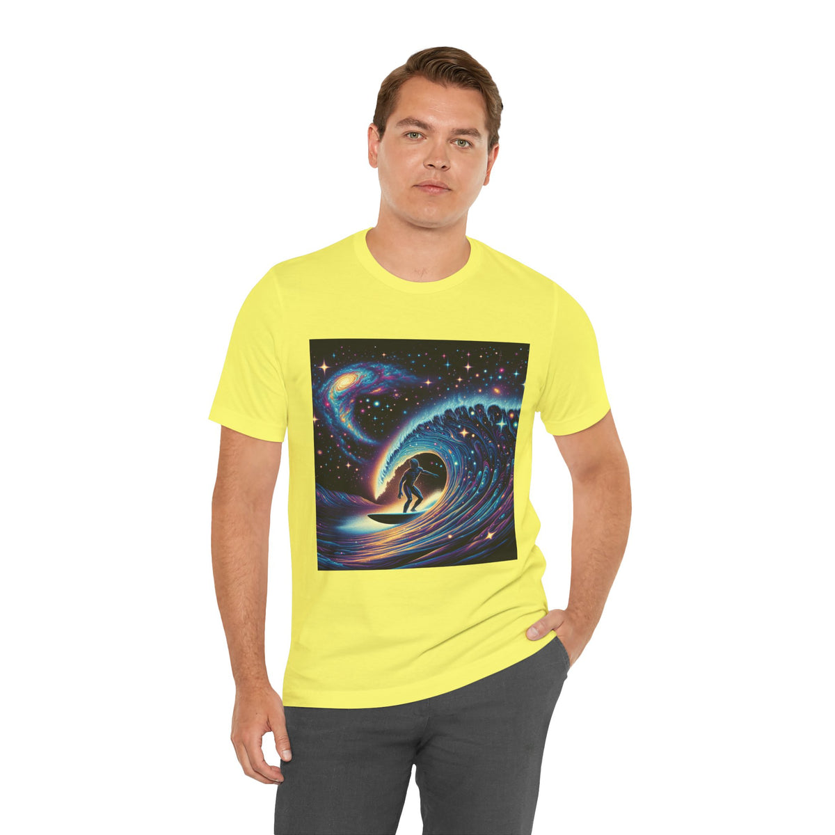 Cosmic Wave Tee Graphic Tee, Galaxy Art T-Shirt