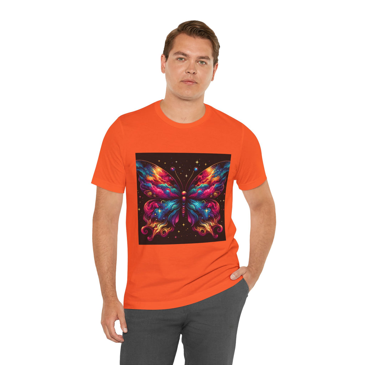 Vibrant Butterfly Art Tee | Colorful Graphic Top, Butterfly Lover