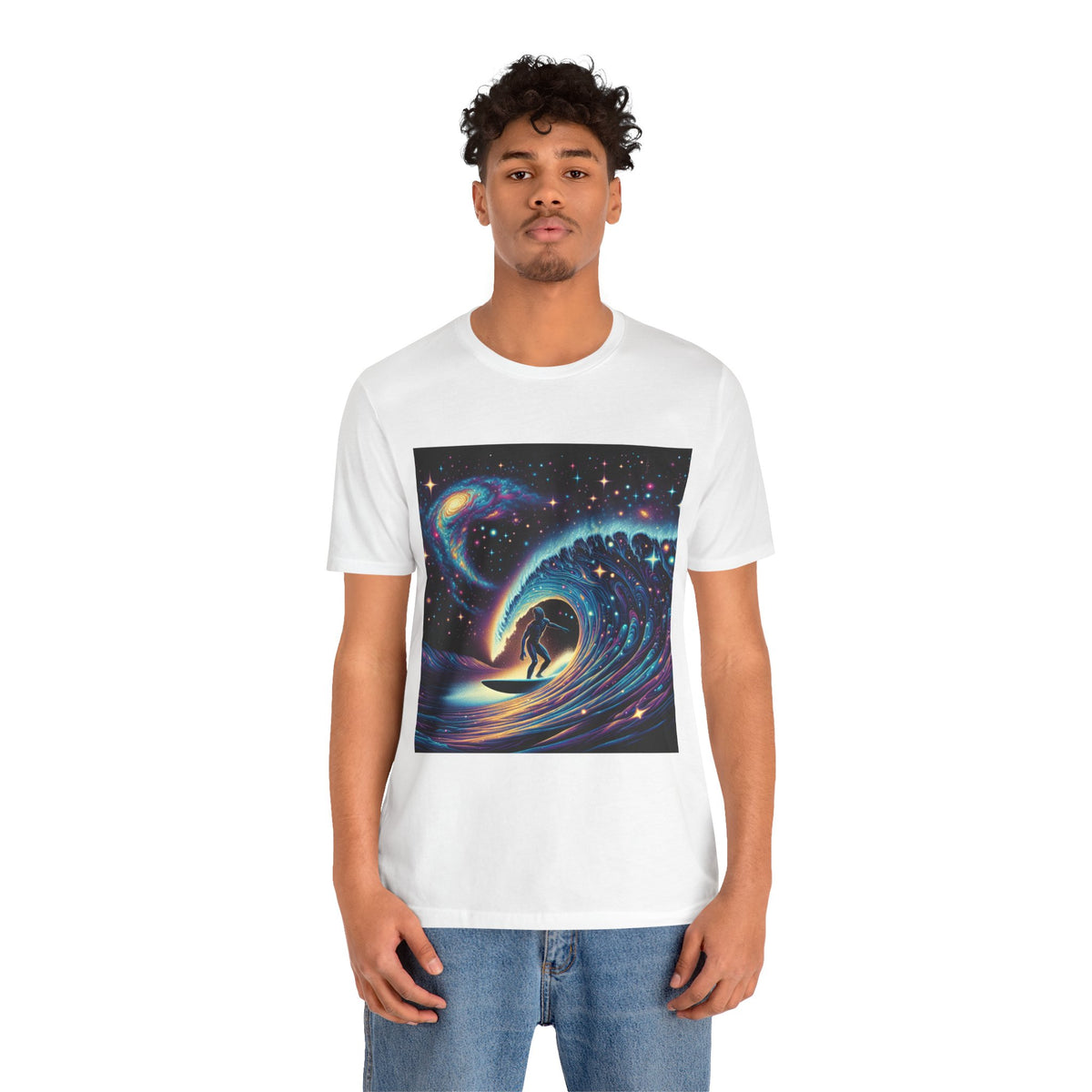 Cosmic Wave Tee Graphic Tee, Galaxy Art T-Shirt
