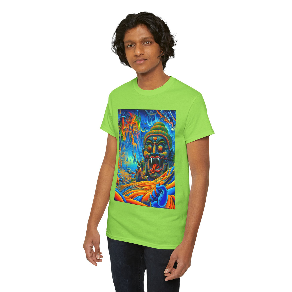 Vibrant Graphic Tee with Unique Art, Casual Wear, Gift for Art Lovers