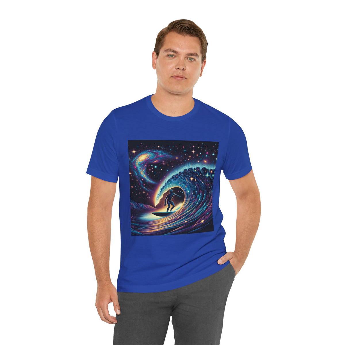 Cosmic Wave Tee Graphic Tee, Galaxy Art T-Shirt