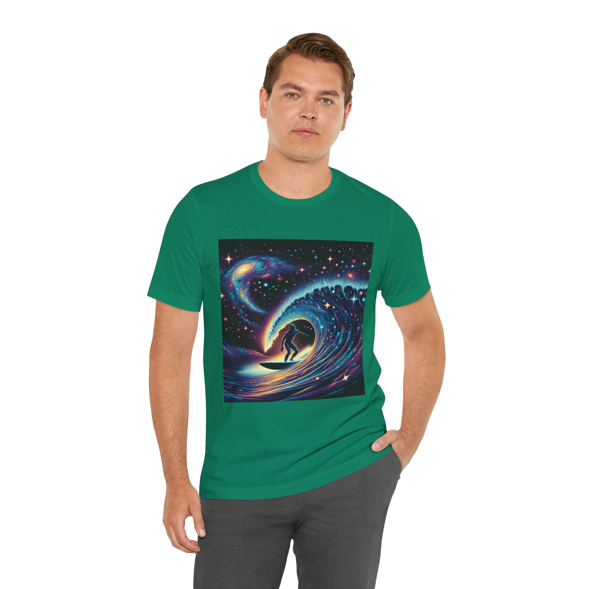 Cosmic Wave Tee Graphic Tee, Galaxy Art T-Shirt