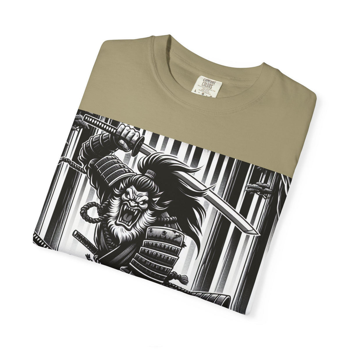 Samurai Graphic T-Shirt - Cotton Tee for Anime Lovers