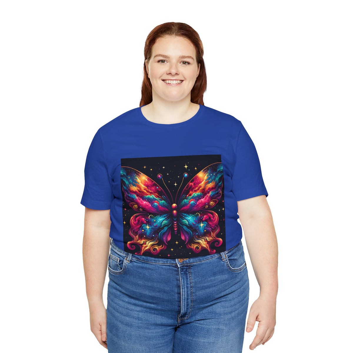 Vibrant Butterfly Art Tee | Colorful Graphic Top, Butterfly Lover