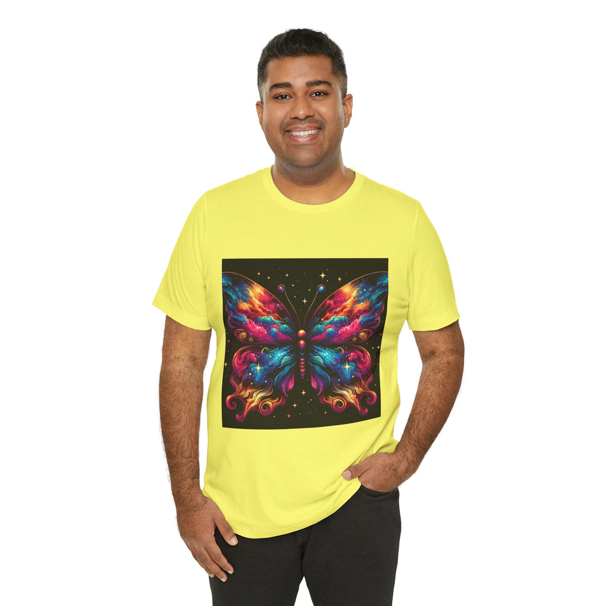 Vibrant Butterfly Art Tee | Colorful Graphic Top, Butterfly Lover