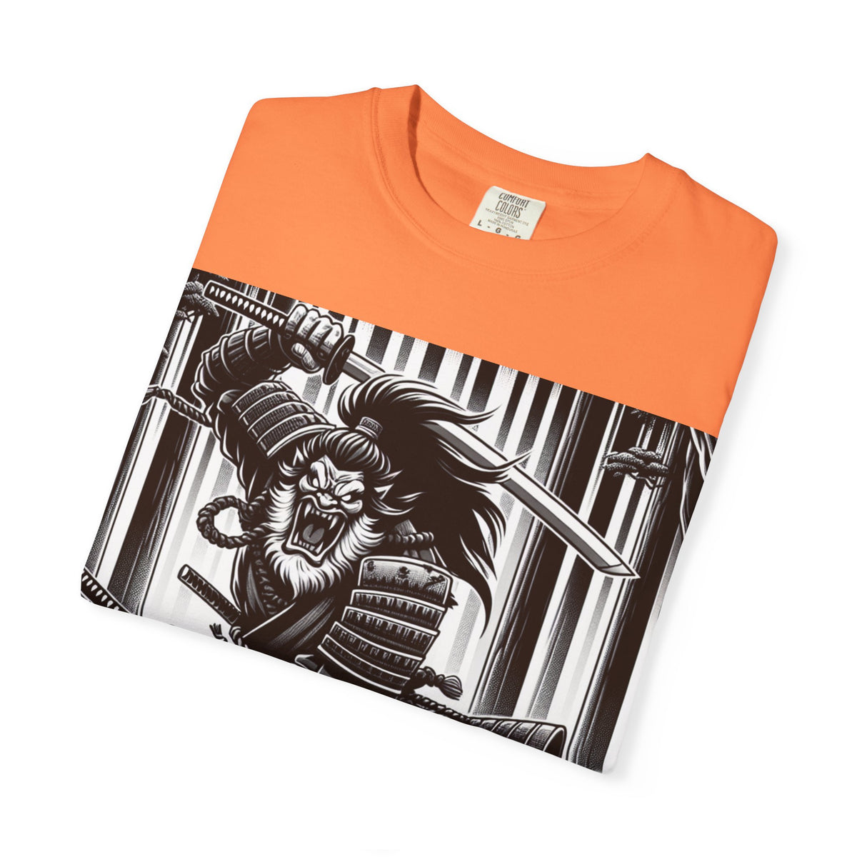 Samurai Graphic T-Shirt - Cotton Tee for Anime Lovers