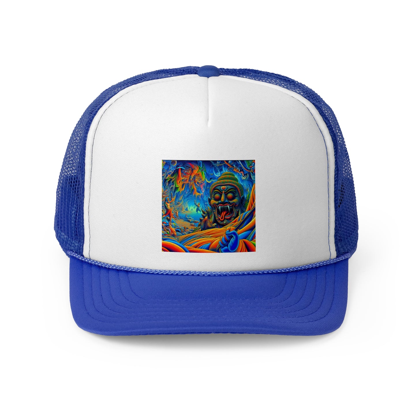 Vibrant Art Trucker Cap, Adjustable Snapback Hat, Fun Outdoor Accessory, Unique Gift for Art Lovers, Festival Headwear, Cool Casual Style