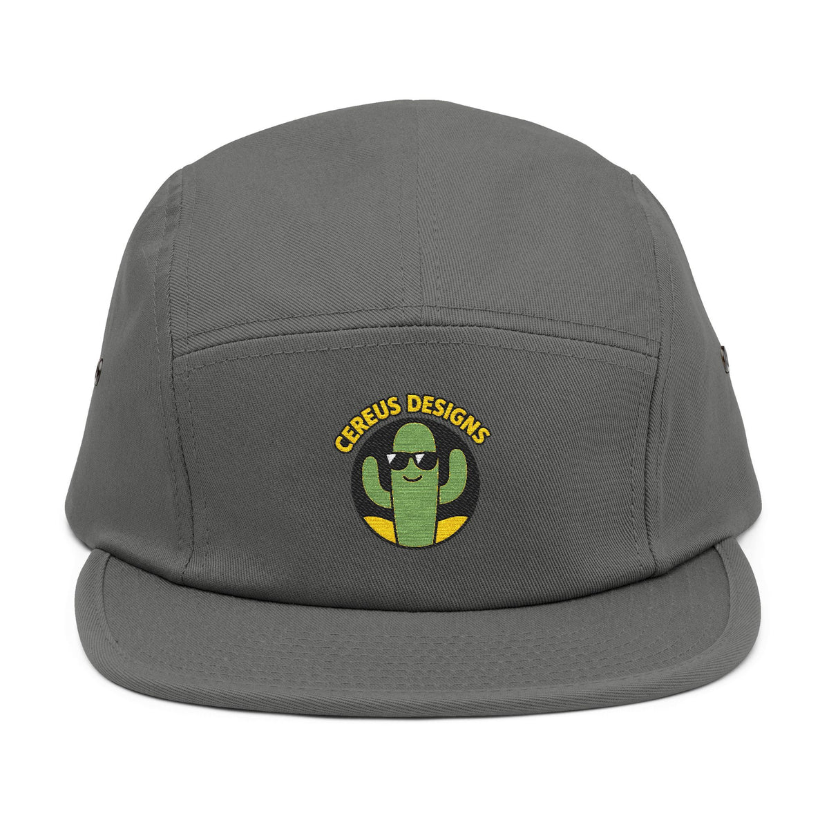 Cereus Designs Stylish Embroidered 5 Panel Cap - Trendy Headwear for Casual Outings, Outdoor Adventures, and Gift Giving