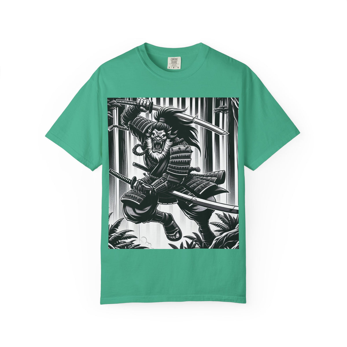 Samurai Graphic T-Shirt - Cotton Tee for Anime Lovers