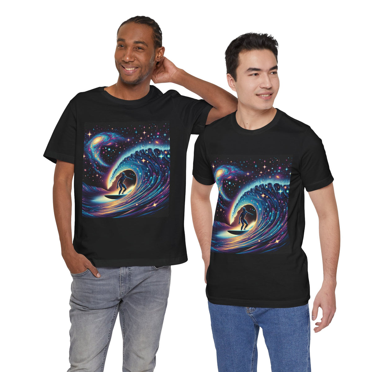 Cosmic Wave Tee Graphic Tee, Galaxy Art T-Shirt